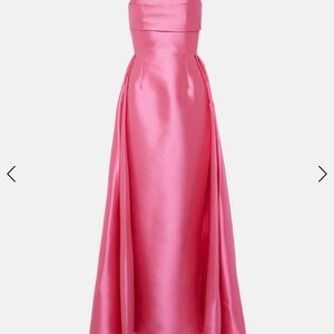 Solace London Strapless Fuchsia Dress
